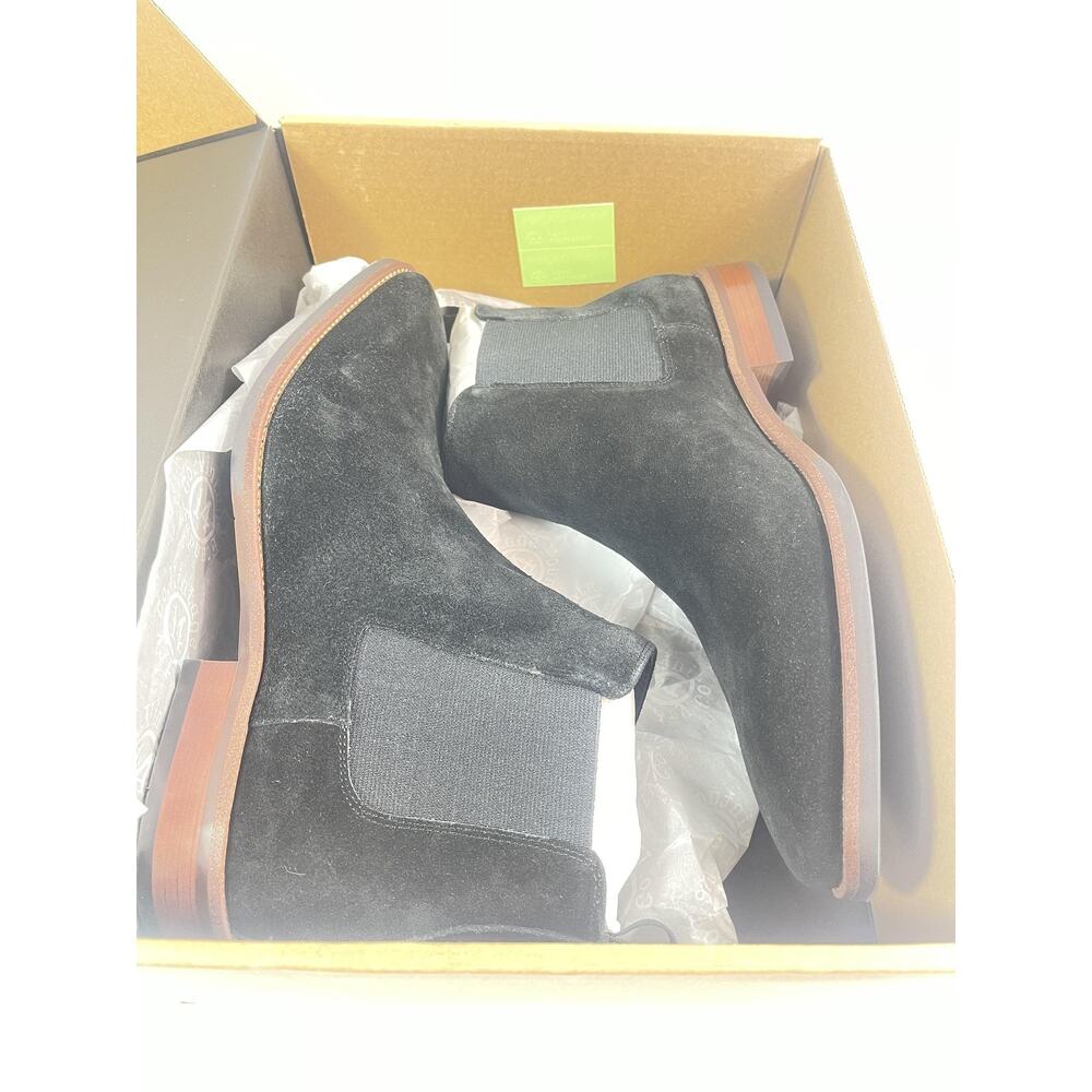 Vintage Foundry Co Boots Mens Size 10 Black Evans Suede Chelsea Ankle New Box - Picture 10 of 12